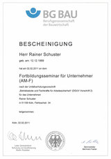 Malermeister Schuster in Köln: Meisterbetrieb | Weiterbildung | Zertifikate